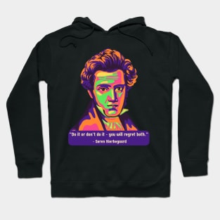 Søren Kierkegaard Portrait and Quote Hoodie